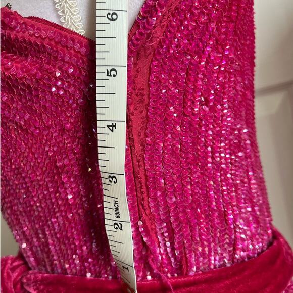 Retrofete x Revolve Ella Dress in Fuschia pink size small - Picture 8 of 13